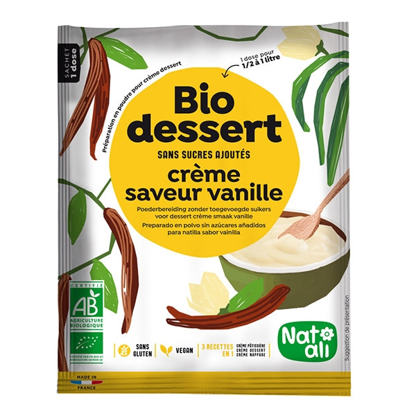 Préparation en poudre pour crème dessert vanille Nat-ali - Mathon - 1