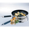 Lot poêle inox antiadhérente Rapid Cook 28 cm et 2 éponges végétales Mathon - Mathon - 3