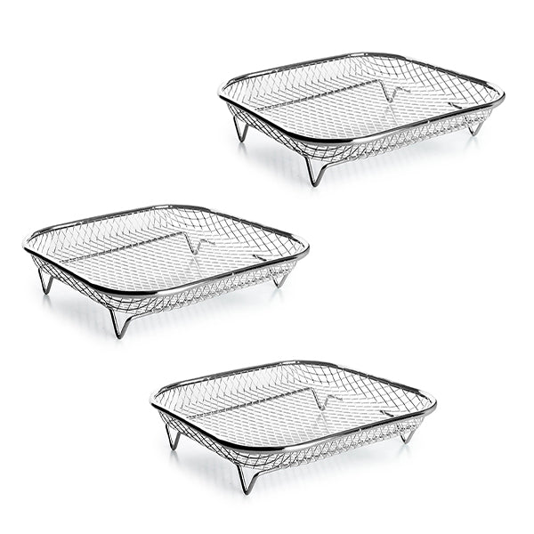 Lot 3 paniers carrés pour friteuse à air chaud Ibili - Mathon - 1