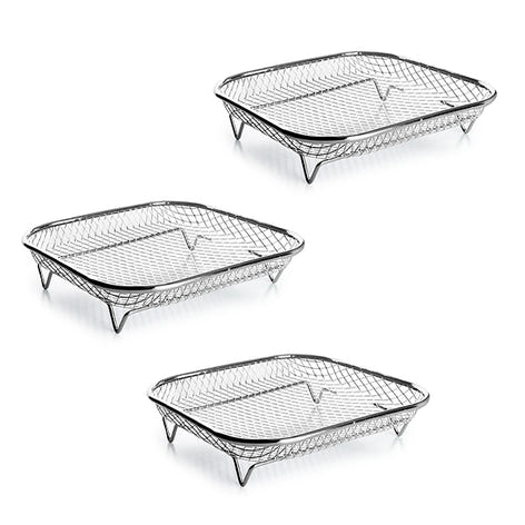 Lot 3 paniers carrés pour friteuse à air chaud Ibili - Mathon - 1