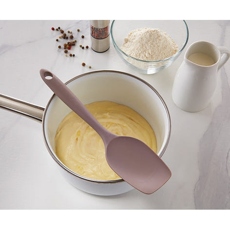 Cuillère de cuisine antirayures en silicone 27 cm taupe Mathon - Mathon - 2