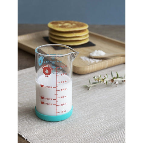 Verre doseur en verre avec silicone 200 ml Pebbly - Mathon - 1