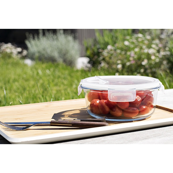 Plat boite ronde en verre 950 ml Pebbly - Mathon - 2