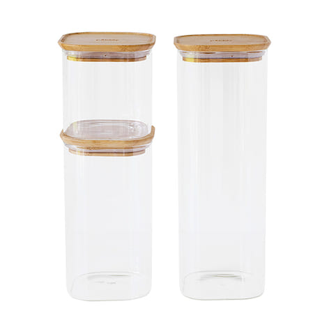 Set de 3 boîtes 0,8, 1,4 et 2,2 L Pebbly - Mathon - 1