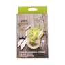 Set de 6 pailles courtes blanches en verre avec brosse de nettoyage 14 cm Point Virgule - Mathon - 3