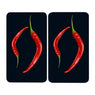 Set de 2 couvre plaques protection motifs Piments Wenko by Maximex - Mathon - 2