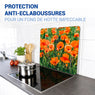 Set 2 couvre-plaques protection motifs Coquelicot Wenko by Maximex - Mathon - 3