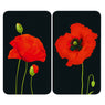 2 couvre-plaques protection motif coquelicots Wenko by Maximex - Mathon - 1