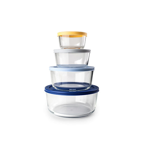 Set de 4 boîtes rondes en verre  Ibili - Mathon - 1