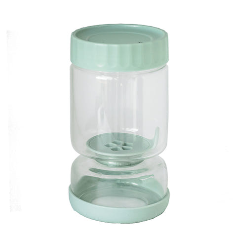 Bocal à cornichons en verre avec séparateur silicone 900 ml Pebbly - Mathon - 1