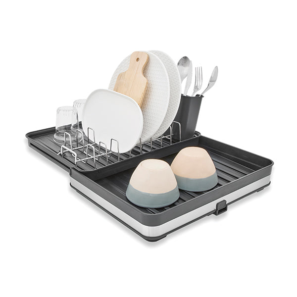 Lot égouttoir extensible 51 cm et organisateur d’évier en inox Mathon - Mathon - 3