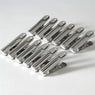 12 pinces à sachets en inox 6 cm - Mathon