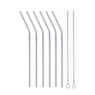 Set 6 pailles courbées en inox 21 cm Mathon - Mathon - 1