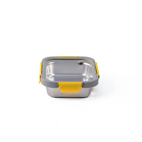 Boîte de conservation en inox rectangulaire 820 ml compatible micro-ondes Pika - Mathon - 2