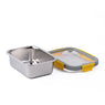 Boîte de conservation en inox rectangulaire 1200 ml compatible micro-ondes Pika - Mathon - 1