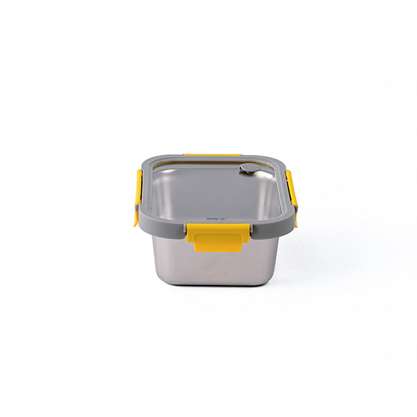 Boîte de conservation en inox rectangulaire 1200 ml compatible micro-ondes Pika - Mathon - 2