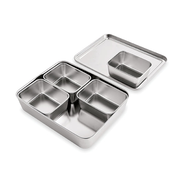 Set de 5 bacs de préparation culinaire en inox Mathon - Mathon - 4