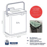 Poubelle inox à déchets organiques Plata 2,1 L Kela - Mathon - 4