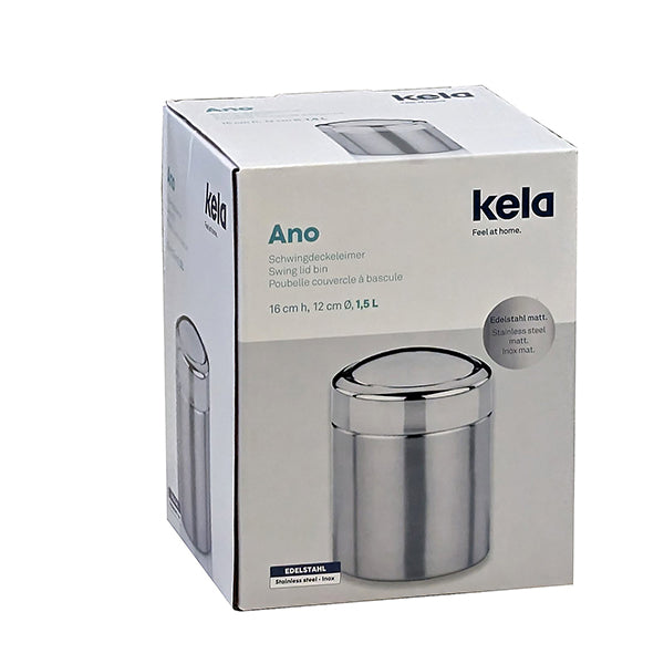 Poubelle cosmétique inox Ano 1,5 L Kela - Mathon - 5