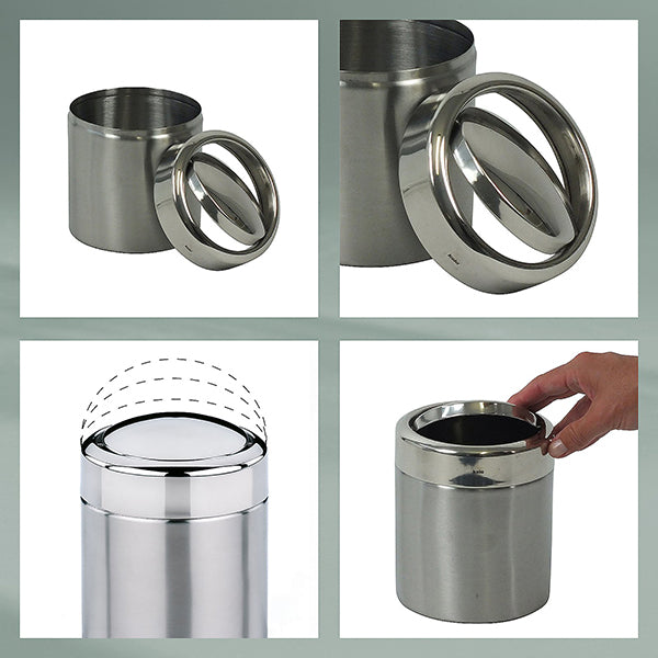 Poubelle cosmétique inox ronde Ari 7 L Kela - Mathon - 4
