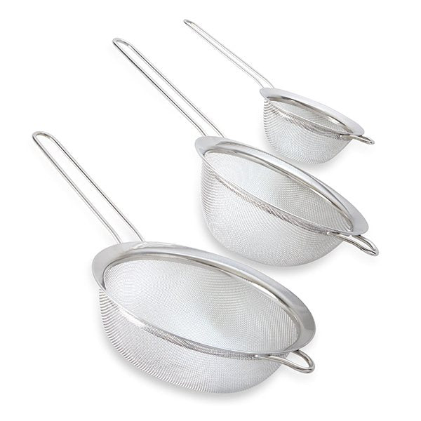Set de 3 passoires à mailles fines en inox 10, 16, 18 cm Mathon - Mathon - 2