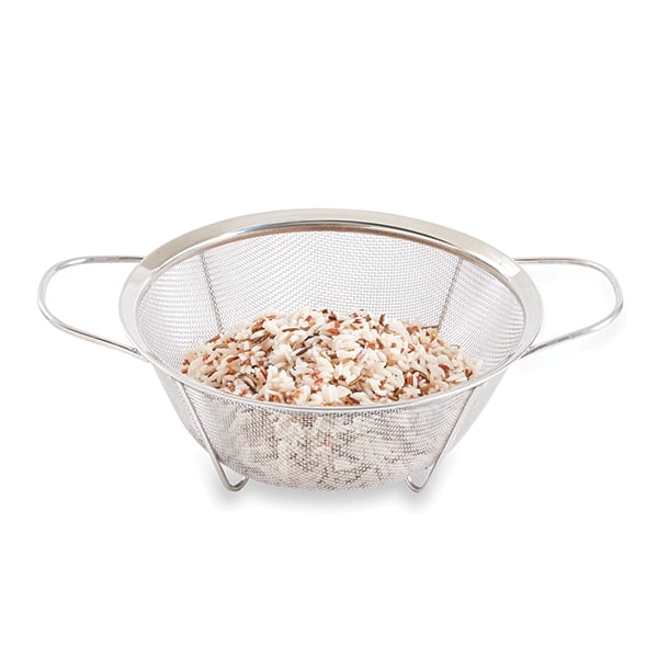 Passoire à  maille fine sur pieds en inox pour riz 23,5 cm Mathon - Mathon - 1