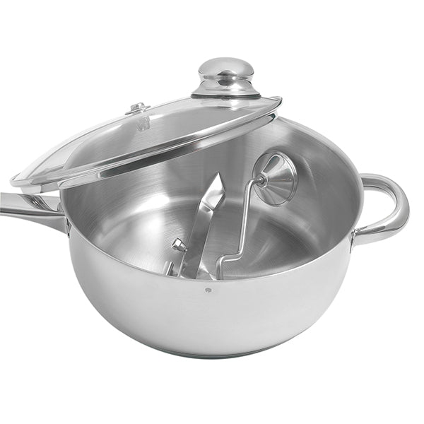 Casserole à popcorn en inox 24,5 cm  Artame - Mathon - 1