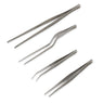 Lot de 4 pinces à dresser de précision et de 3 cercles de présentation avec poussoir en inox Mathon - Mathon - 3