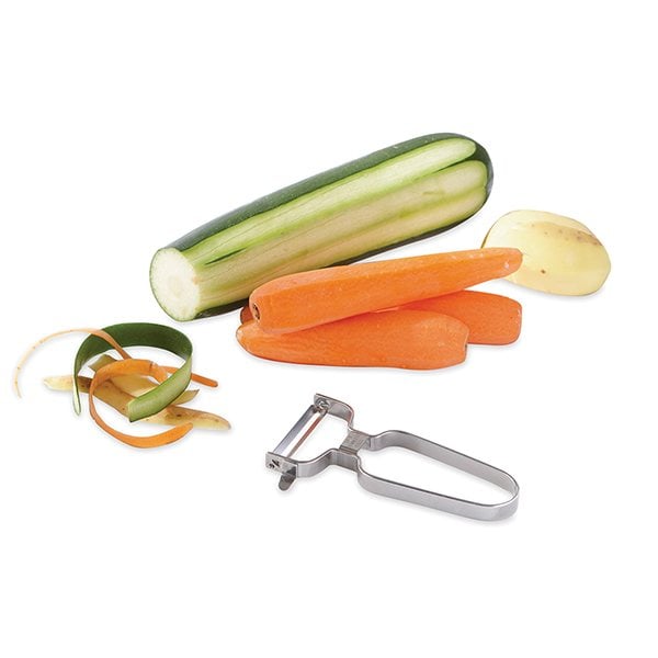 Lot 2 éplucheurs inox lame droite et dentelée Mathon - Mathon - 3