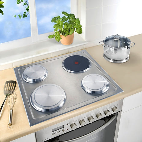 Set de 4 cache-plaques en inox Wenko by Maximex - Mathon - 1