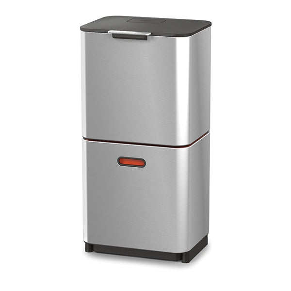Poubelle Totem acier inoxydable 60 L - 2 compartiments 30 L Joseph Joseph - Mathon - 2