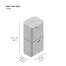 Poubelle Totem acier inoxydable 60 L - 2 compartiments 30 L Joseph Joseph - Mathon - 5