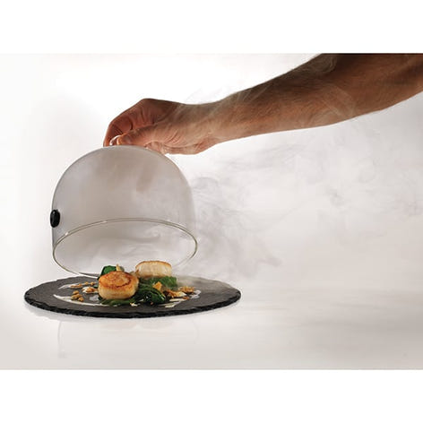 Lot fumoir avec cloche 17 cm et sciure de hêtre pour fumage - Mathon - 2