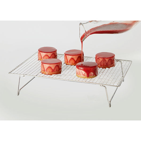 Lot Volette rectangulaire en inox avec tapis de cuisson en silicone Mathon - Mathon - 3