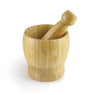 Mortier et pilon en bamboo 10 cm Ibili - Mathon - 1