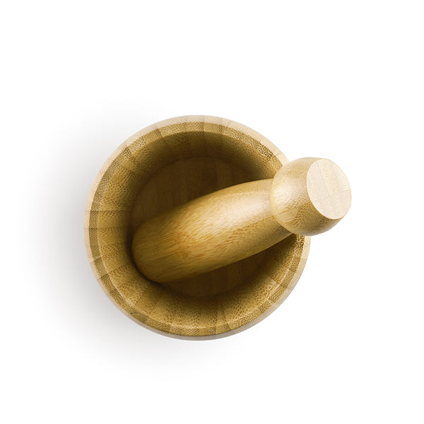 Mortier et pilon en bamboo 10 cm Ibili - Mathon - 3
