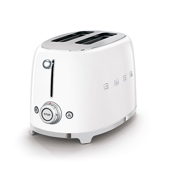 Toaster 2 tranches 950 W TSF01WHEU blanc Smeg - Mathon - 1