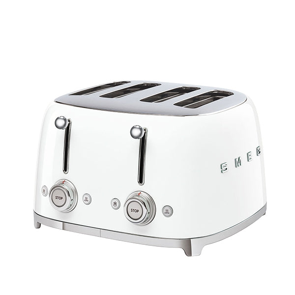 Toaster 4 fentes 2000 W TSF03WHEU blanc Smeg - Mathon - 1