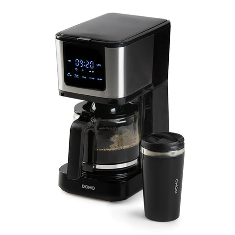 Cafetière avec carafe et mug 900 W DO733K Domo - Mathon - 1