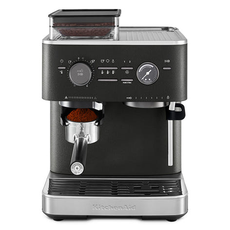 Machine à café semi-automatique avec broyeur 5KES6551BK Kitchenaid - Mathon - 1