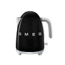 Bouilloire noire 1,7 L 2400 W KLF03BLEU Smeg - Mathon - 1