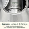 Bouilloire électrique en inox sans fil 1,5 L 3000 W Core Collection JK1600E Cuisinart - Mathon - 3