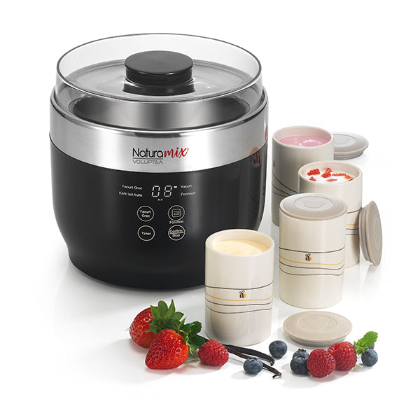 Lot de 4 pots pour yaourtière fromagère Naturamix - Mathon - 2