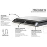 Balance de cuisine digitale inox Pro USB 15 kg Terraillon - Mathon - 2