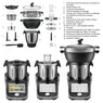 Lot robot cuiseur multifonction 4,5 L 1000 W et 2 bols inox avec couvercles Mathon - Mathon - 3
