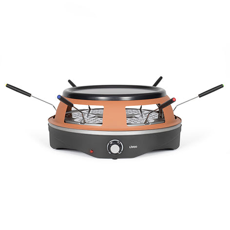 Appareil à pizza pour 6 personnes 1200W DOC304 Livoo - Mathon - 1