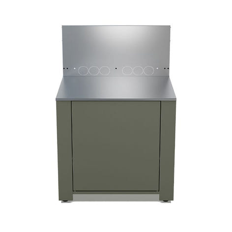 Meuble pour plancha coloris sauge Modulo ENO - Mathon - 1