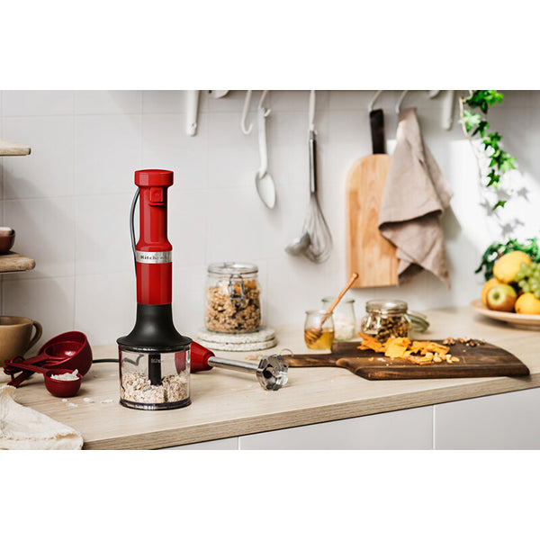 Mixeur plongeant 5 vitesses 180 W rouge empire Kitchenaid 5KHBV83EER Kitchenaid - Mathon - 4