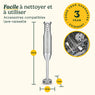 Mixeur plongeant Power Blend 400 W HB500E Cuisinart - Mathon - 5