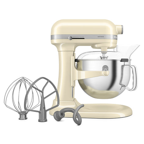 Robot pâtissier multifonction Artisan à bol relevable 5,6 L crème 5KSM60SPXEAC Kitchenaid - Mathon - 1